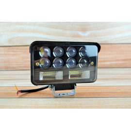 Фара LED прямокутна 66 W 6000 K (22 діодів) (15.2 см х 9 см х 5см) (ближний + дальний )
