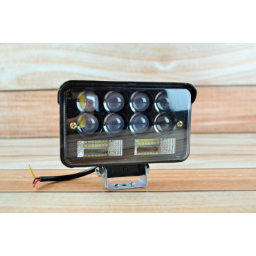 Фара LED прямокутна 66 W 6000 K (22 діодів) (15.2 см х 9 см х 5см) (ближний + дальний )