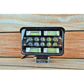 Фара LED прямокутна 138W 6000K (46 діодів) (17 см х 11см х 6см) (ближний + дальний)