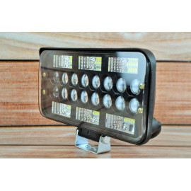 Фара LED прямокутна 174W 6000K (58 діодів) (22 см х 11см х 5см) (ближний + дальний)