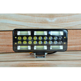 Фара LED прямокутна 216W 6000K (72 діодів) (25 см х 11 см х 5 см) (ближній + дальний)