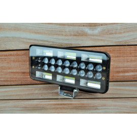 Фара LED прямокутна 216W 6000K (72 діодів) (25 см х 11 см х 5 см) (ближній + дальний)