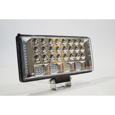 Фара LED прямокутна 204W 6000K (68 діодів) (ближній + дальний + стробоскоп Червоно-синій)
