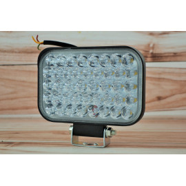 Фара LED прямокутна 126W 6000K (42 діодів) (15,2см х 10см х 3см) (ближній + дальній)