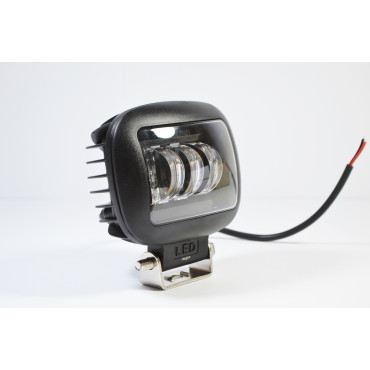 LED фара 45Вт Квадратна (Black) Два режими, (Білий + Жовтий) Чіткою світловою тіньовою межею з ДХО