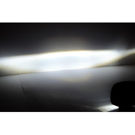 LED фара 45Вт Квадратна (Black) Два режими, (Білий + Жовтий) Чіткою світловою тіньовою межею з ДХО