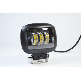 LED фара 45Вт Квадратна (Black) Два режими, (Білий + Жовтий) Чіткою світловою тіньовою межею з ДХО