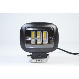 LED фара 45Вт Квадратна (Black) Два режими, (Білий + Жовтий) Чіткою світловою тіньовою межею з ДХО