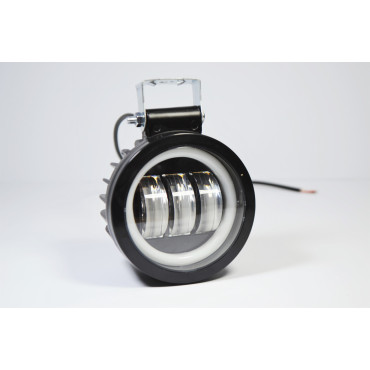 LED фара 30Вт ( Перевернута ) кругла з ДХО Чіткої світловий тіньової кордоном + Стробоскоп