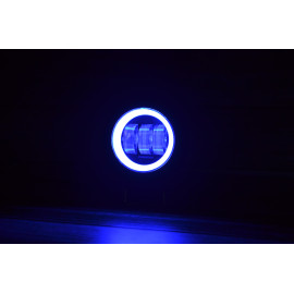 Додаткова світлодіодна LED-фара 45 Вт, Кругла (Ангельське Око Синє)