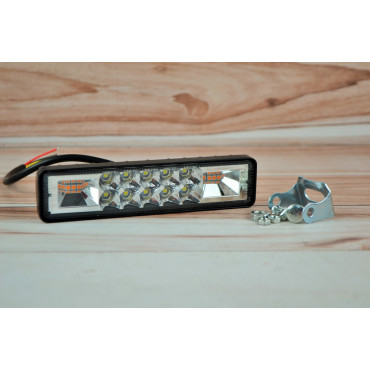 Світлодіодна LED фара 20Вт світлодіоди 2w х 10шт + Стробоскоп (білий) Широкий промінь