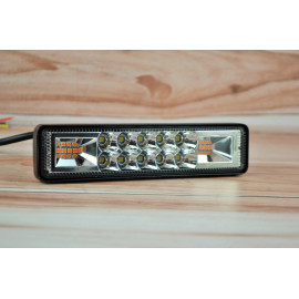 Світлодіодна LED фара 20Вт світлодіоди 2w х 10шт + Стробоскоп (білий) Широкий промінь
