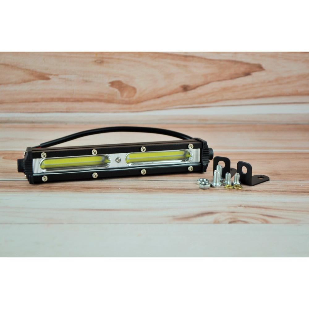 Фара LED прямокутна 20W (плоска) (2 діода) (chip COB-D1) (2 діода) (18.5 см х 5см х 3 см)
