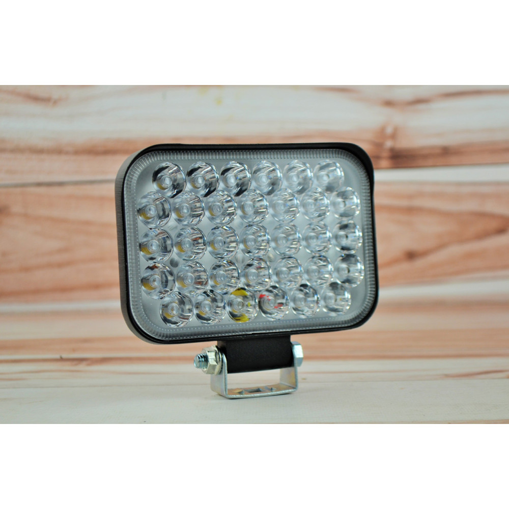 Фара LED прямокутна 99W 6000K (33 діодів) (13.5см х 9.5см х 3см) (ближній + дальній)