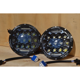 Світлодіодна LED фара 70Вт Нива, УАЗ 469, ВАЗ 2101, 2121, FJ Cruiser, мотоцикл, мото 7 дюйм