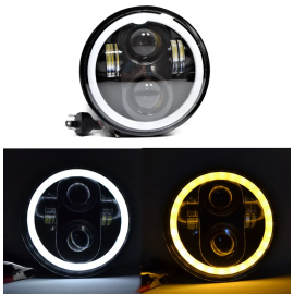 Фара Ваз 2106 60Вт (Універсальні) світлодіодні фари Led 5.75 дюймів ДХО Ангельські очі