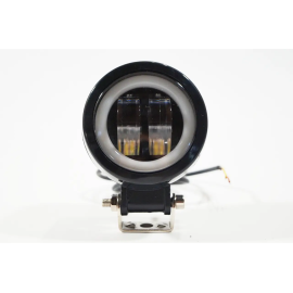 Додаткова світлодіодна LED-фара 20 Вт кругла з ДХО Чіткою світловою тіневий кордоном (Комплект)