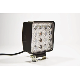 Світлодіодна LED-фара робоча 48 Вт, (3 Вт*16ламп) Широкий промінь (Комплект 2 шт.) (Товщина корпусу 6 см)