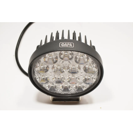 Світлодіодна LED-фара робоча 42W/60° 42 Вт.(3 Вт*14ламп) Широкий промінь (Комплект 2 шт.)