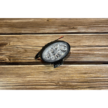 Фара світлодіодна додаткова LED овальна 24W, 8 діодів (широкий промінь) 12/24V