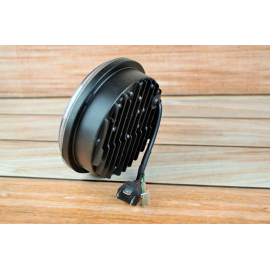 Фари LED Ваз 2106 (60 ватів) Універсальні світлодіодні фари Led 5.75 дюймів ДХО (Ангельські очі)