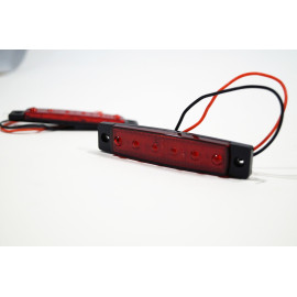 Габарит LED (NTK) 12v 6-діодний червоний
