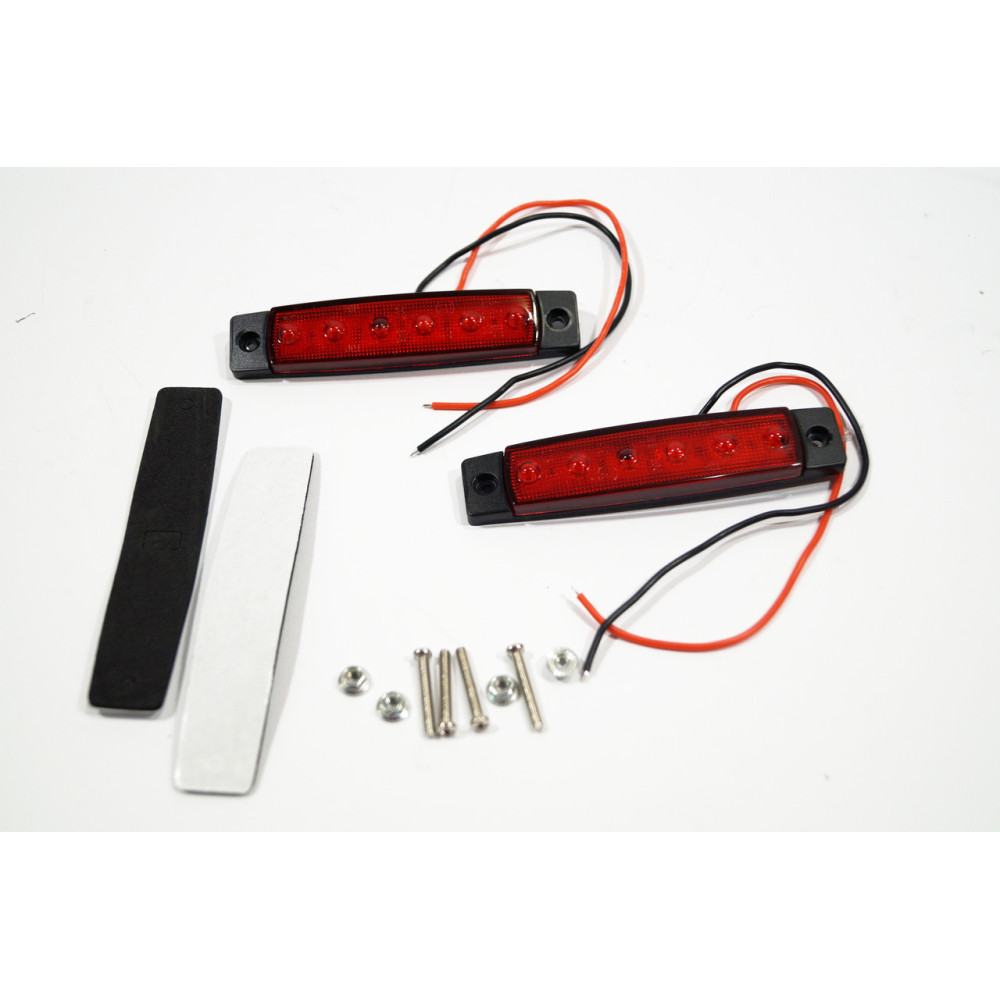 Габарит LED (NTK) 12v 6-діодний червоний