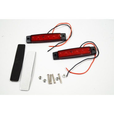 Габарит LED (NTK) 12v 6-діодний червоний