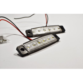 Габарит LED (NTK) 12v 6-діодний білий