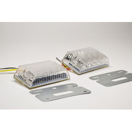 Габаритний LED ліхтар SIDE LAMP 24вольт Білий + підсвітка номера