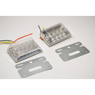 Габаритний LED ліхтар SIDE LAMP 24вольт Білий + підсвітка номера