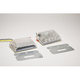 Габаритний LED ліхтар SIDE LAMP 24вольт Білий + підсвітка номера