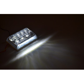Габаритний LED ліхтар SIDE LAMP 24вольт Білий + підсвітка номера
