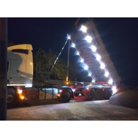 Габаритний ліхтар LED з поворотом та підсвічуванням 24V жовтий