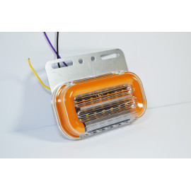 Габаритний ліхтар LED з поворотом та підсвічуванням 24V жовтий