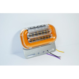 Габаритний ліхтар LED з поворотом та підсвічуванням 24V жовтий
