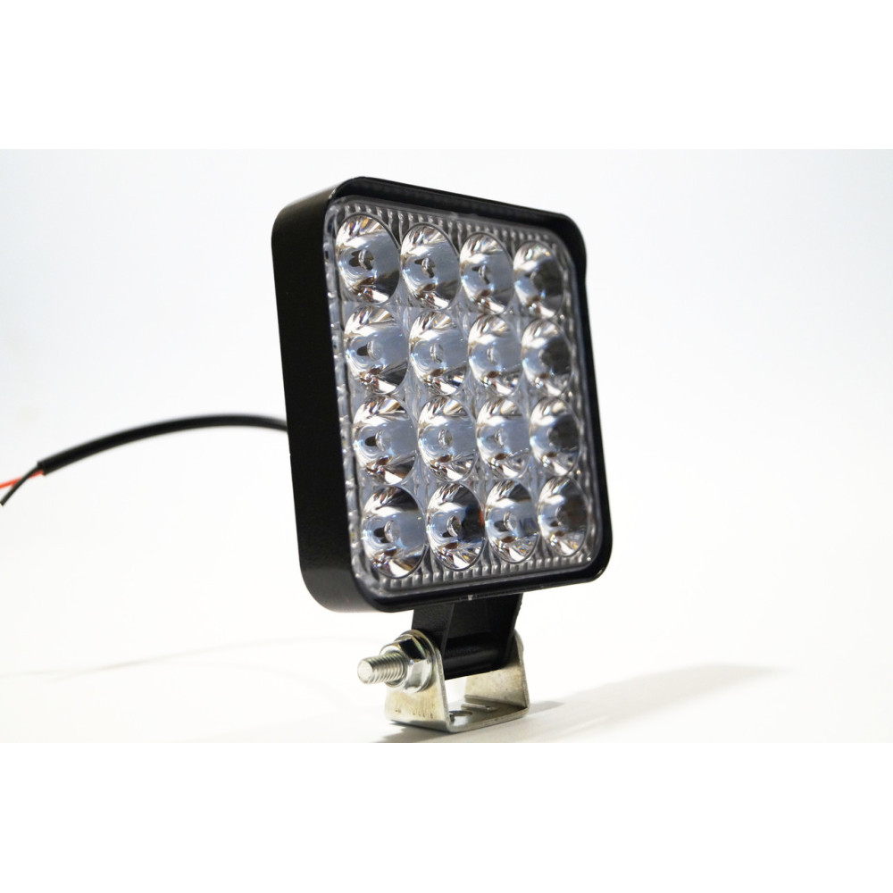 Фара LED квадратна 48W 6000K (16 діодв) (8.5 см х 8.5 см х 1,5 см) Mini
