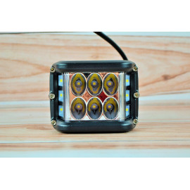 Світлодіодна LED фара 60Вт (світлодіоди 5W х12шт) Жовтий стробоскоп
