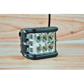 Світлодіодна LED фара 60Вт (світлодіоди 5W х12шт) Жовтий стробоскоп