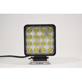 Світлодіодна LED фара робоча 48W/ 48Вт,(3Вт*16ламп) Вузький промінь (Товщина корпусу 6см)