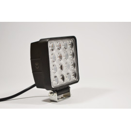 Світлодіодна LED фара робоча 48W/ 48Вт,(3Вт*16ламп) Вузький промінь (Товщина корпусу 6см)