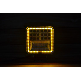 Світлодіодна LED фара робоча 126W Ангельський очей