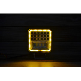 Світлодіодна LED фара робоча 126W Ангельський очей