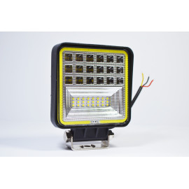 Світлодіодна LED фара робоча 126W Ангельський очей