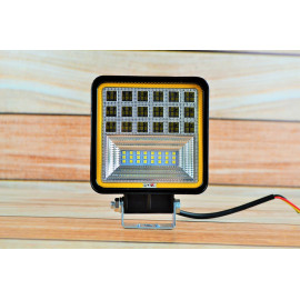 Світлодіодна LED фара робоча 126W Ангельський очей