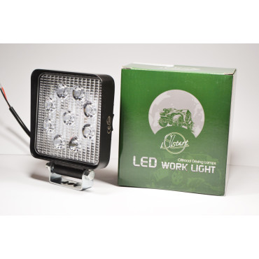 Світлодіодна LED фара робоча 27W/ 27Вт,(3Вт*9ламп) Вузький промінь