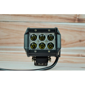 Світлодіодна LED фара 18Вт (світлодіоди 3w х6шт) Вузький промінь