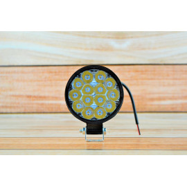 Фара LED Кругла 42W 6000K (14 діодів) (8.5 см х 8.5 см х 1,5 см) Mini