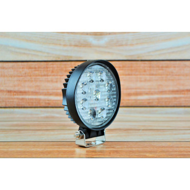 Світлодіодна LED кругла фара робоча 27W/60° 27Вт,(3Вт*9ламп) Широкий промінь