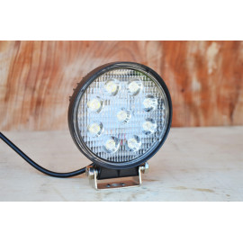 Світлодіодна LED кругла фара робоча 27W/60° 27Вт,(3Вт*9ламп) Широкий промінь